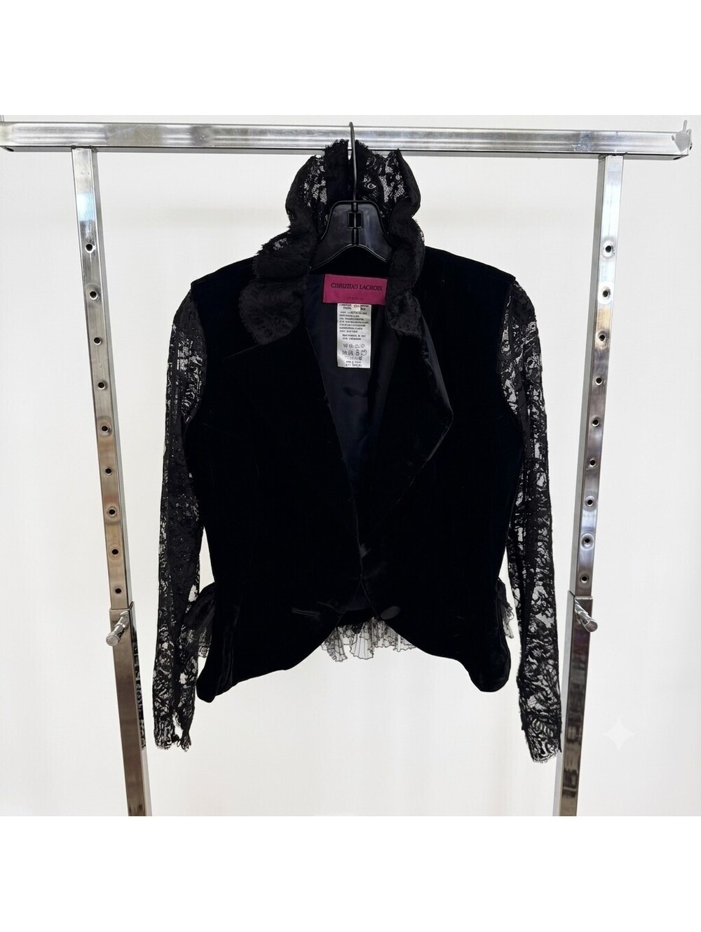 Christian Lacroix Black Top, Size 38